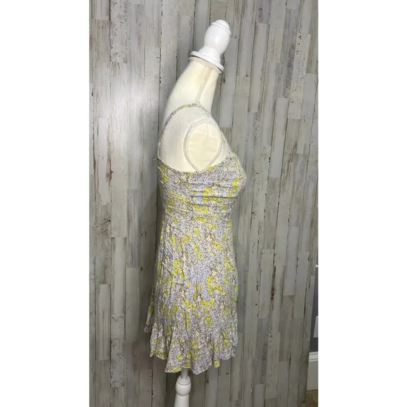 Free People Womens XS Floral Wrap Dress Sleeveless Mini Multicolor Summer Casual - Picture 3 of 5